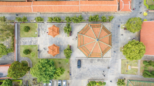 福建建筑地标背景