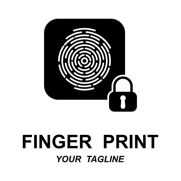指纹锁logo设计