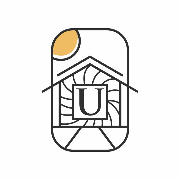 u字母建筑公司logo