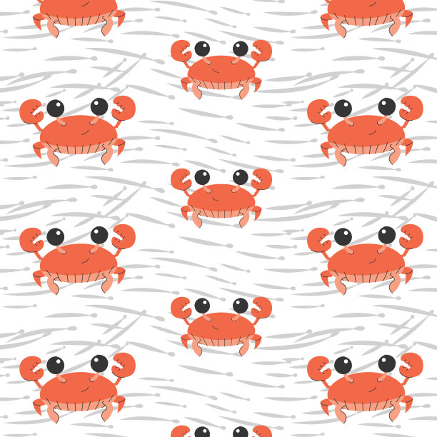 螃蟹海报设计素材