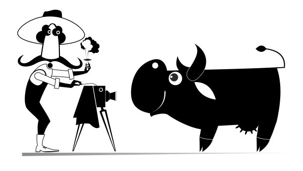 卡通老牛