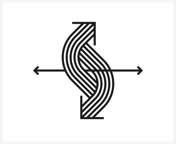 简约对称商业logo