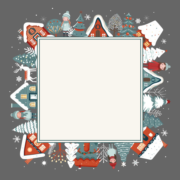可爱圣诞相框模板