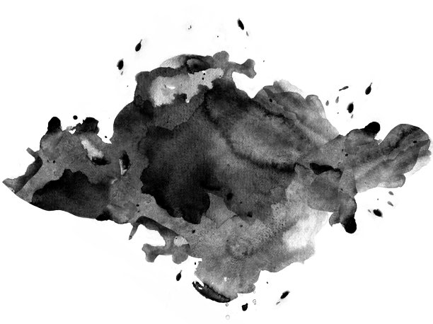 黑白流体创意抽象画