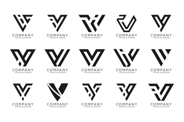 v字母胜利logo