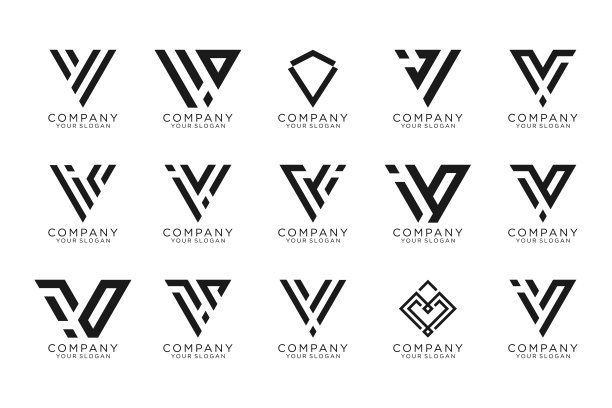 v字母胜利logo