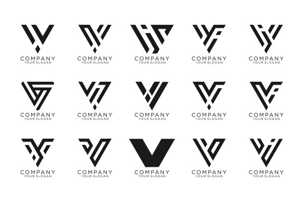 v字母胜利logo