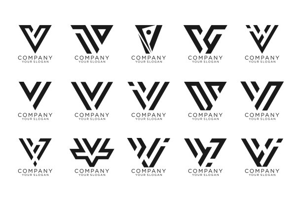 v字母胜利logo