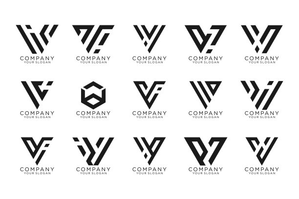 v字母胜利logo