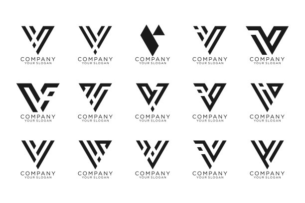 v字母胜利logo