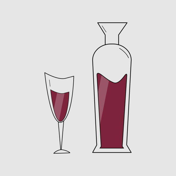 红酒洋酒庆祝酒瓶酒具葡萄酒酒杯