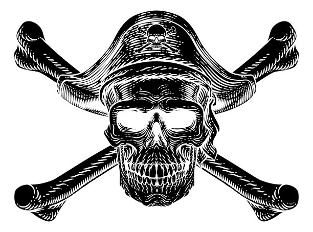 骷髅图,海盗船旗,黑暗镰刀手