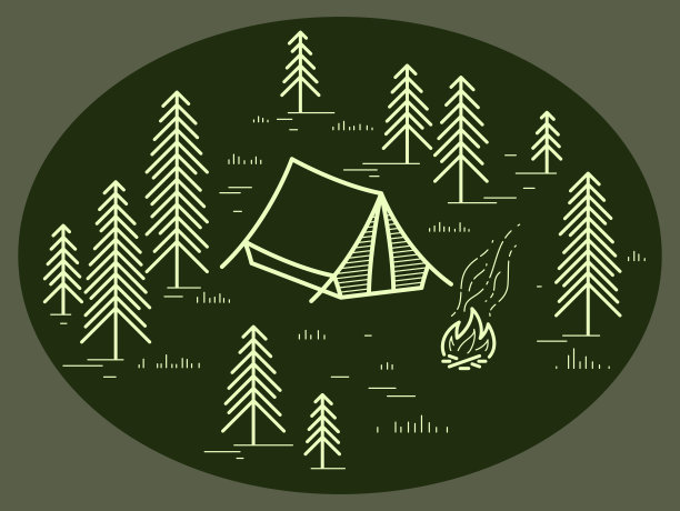 户外露营旅游夏天野外野营野炊