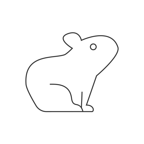 卡通猪图案logo