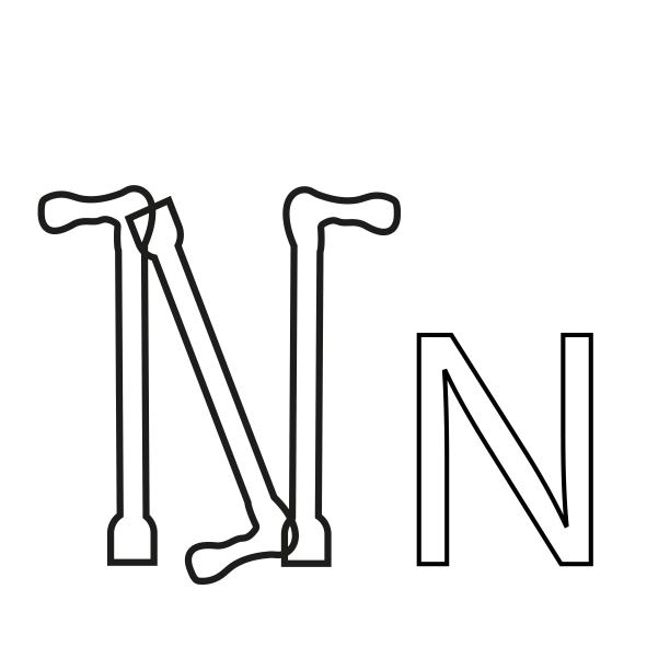 字母n,医药,标志,logo