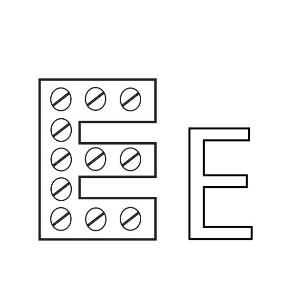 字母e科技医药标志设计