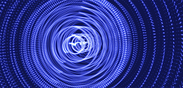 科技粒子动感线条网格背景