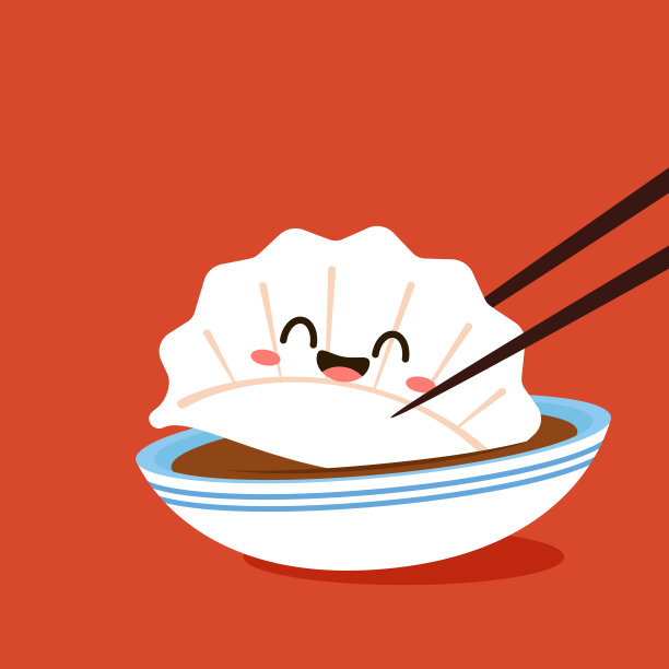 美味水饺美食海报