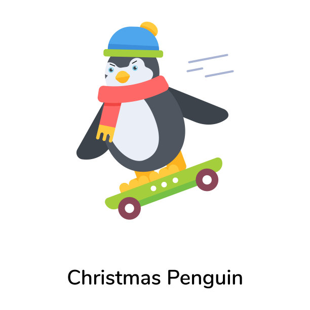 滑板企鹅
