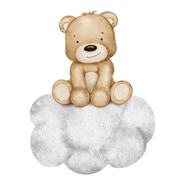 毛绒绒,泰迪熊,动物头