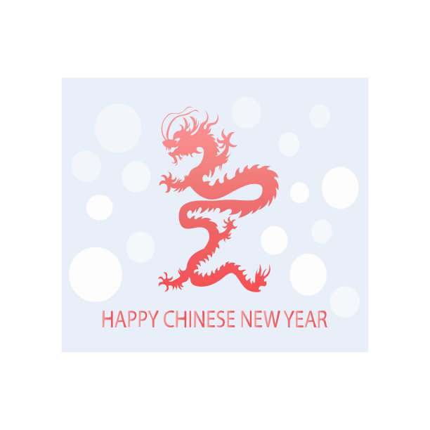 创意中国风新年快乐插画设计