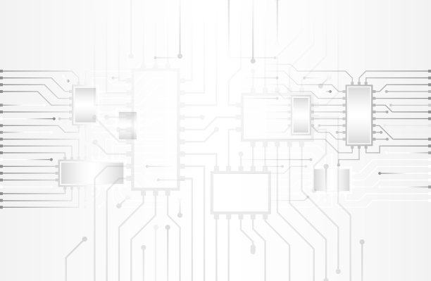 科学技术集成电路微芯片矢量图