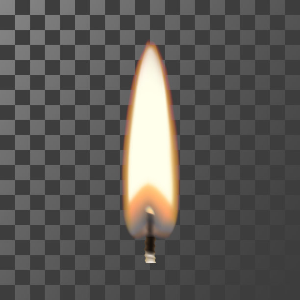 点燃的蜡烛矢量素材
