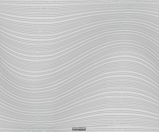 白色波浪线条布纹