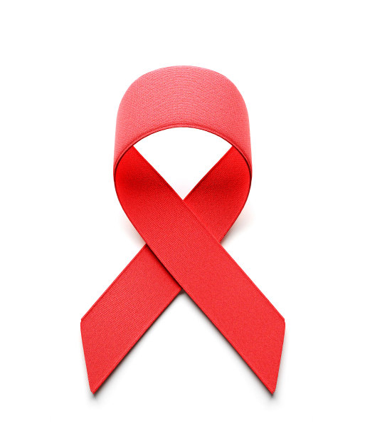 彩色丝带艾滋病标志