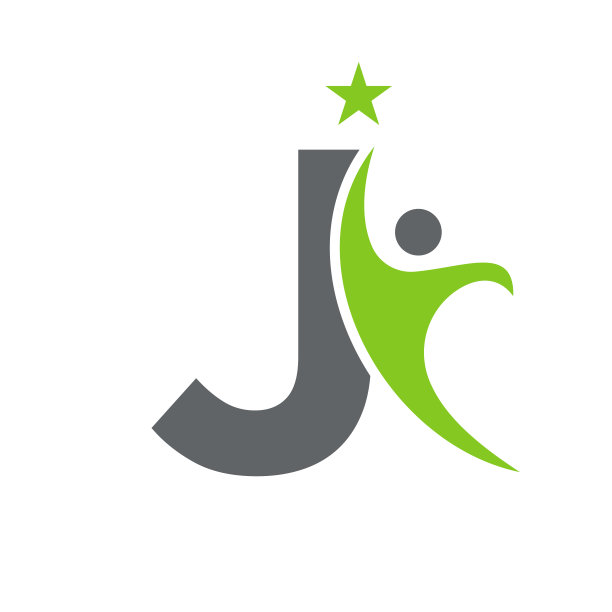 j绿叶标志logo