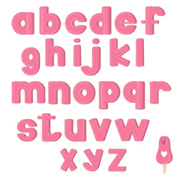 粉红字体样式
