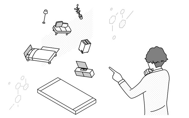 矢量vr眼镜虚拟现实模拟器插画