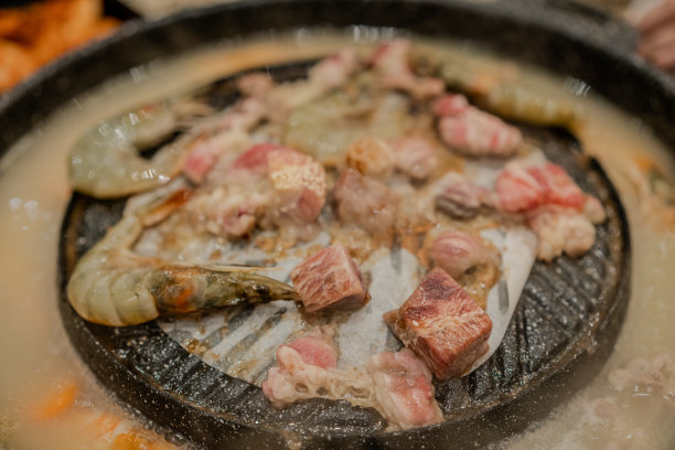 韩国烤肉料理大餐