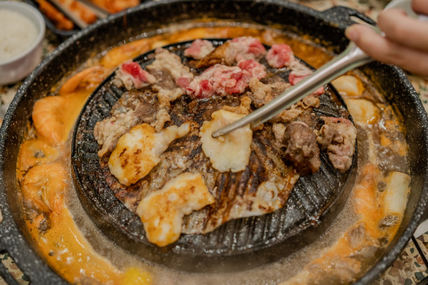 韩国烤肉料理大餐