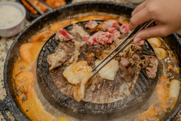 韩国烤肉料理大餐