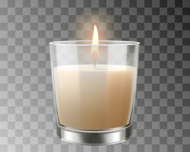 蜡烛玻璃杯样机图片