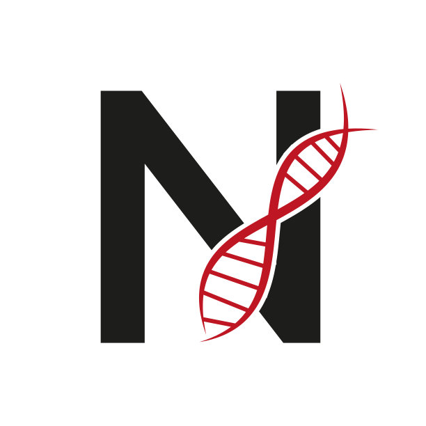 字母n,医药,标志,logo