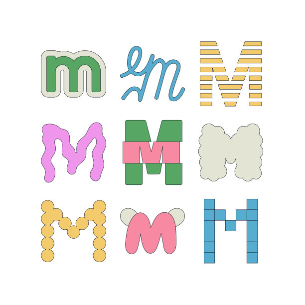 m英文logo