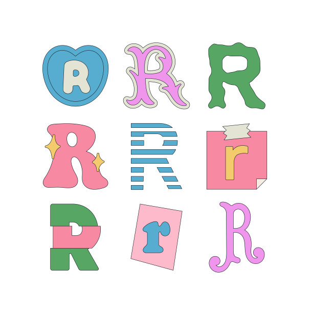 r英文logo