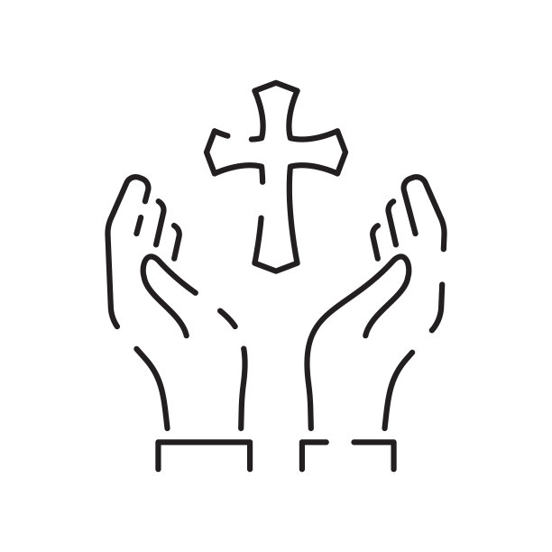 双手十字logo
