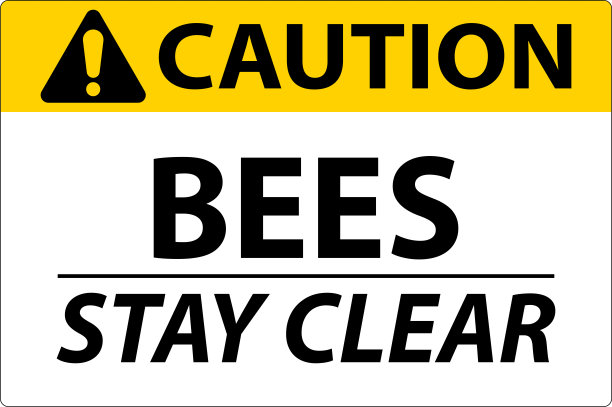 警告标识,大黄蜂,昆虫群