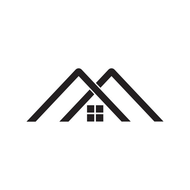 m字母logo房子