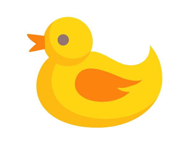 小鸭鸭logo呆萌的鸭子