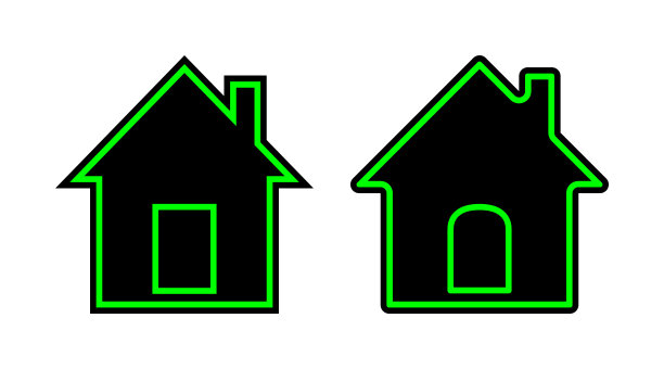 绿色家居时尚标志