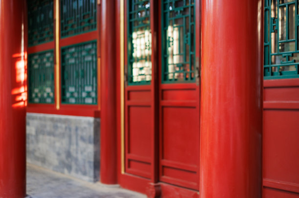中式庭院门窗