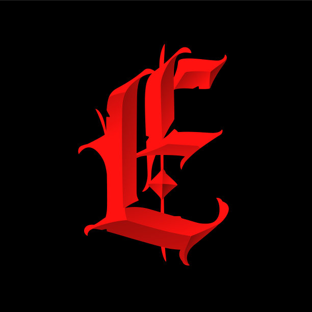 e英文logo