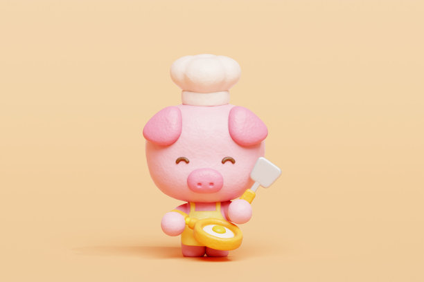 可爱的小猪厨师