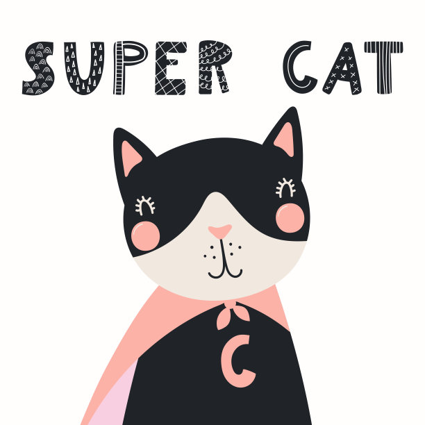 可爱超人猫咪