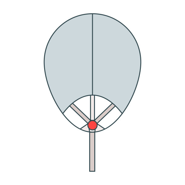 清凉扇子设计