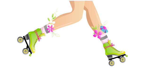 儿童花朵袜子设计